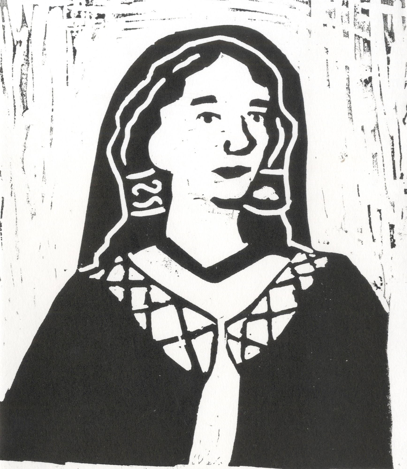 Crùn of Scotland lino print.