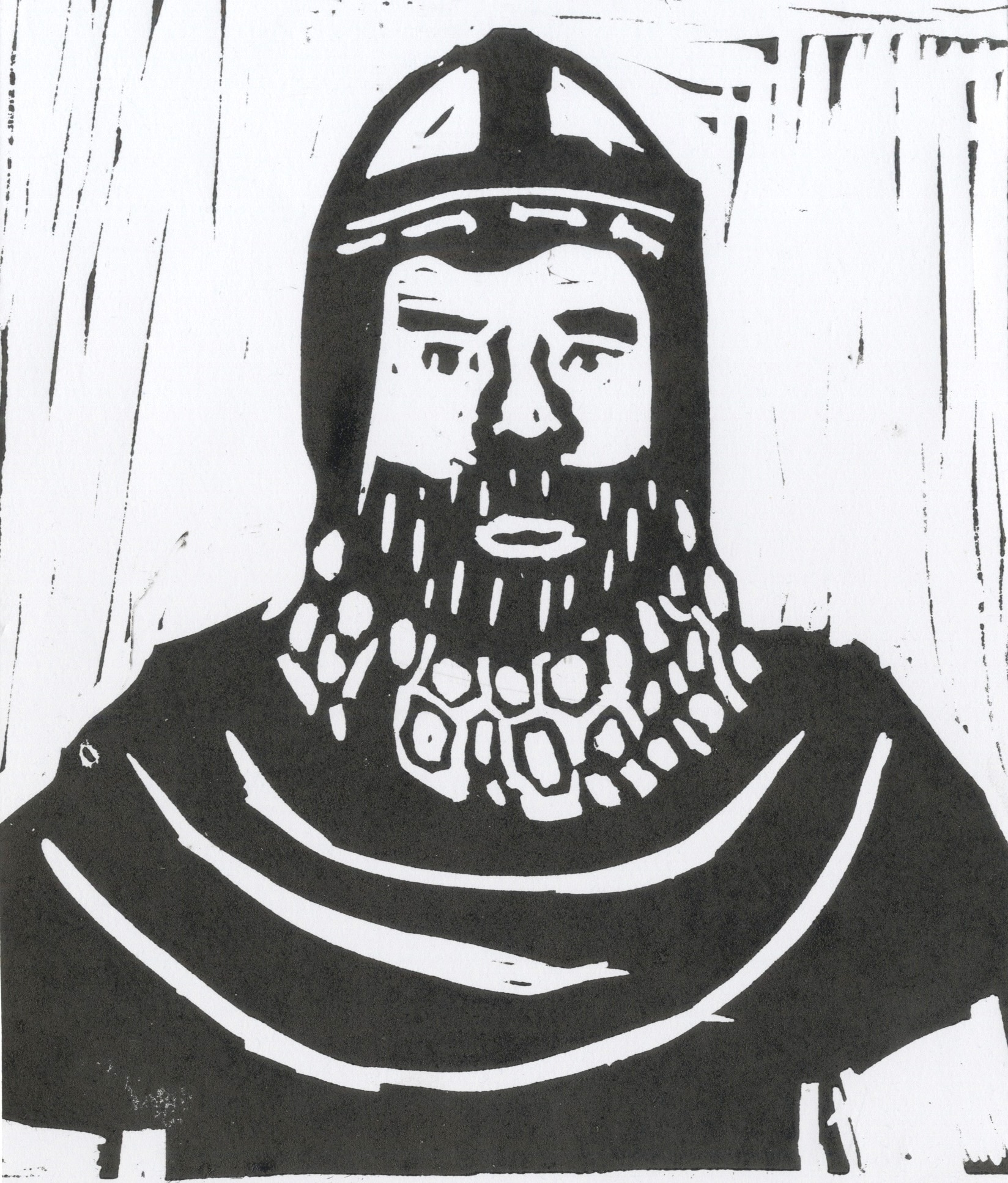 Crùn of Scotland lino print.