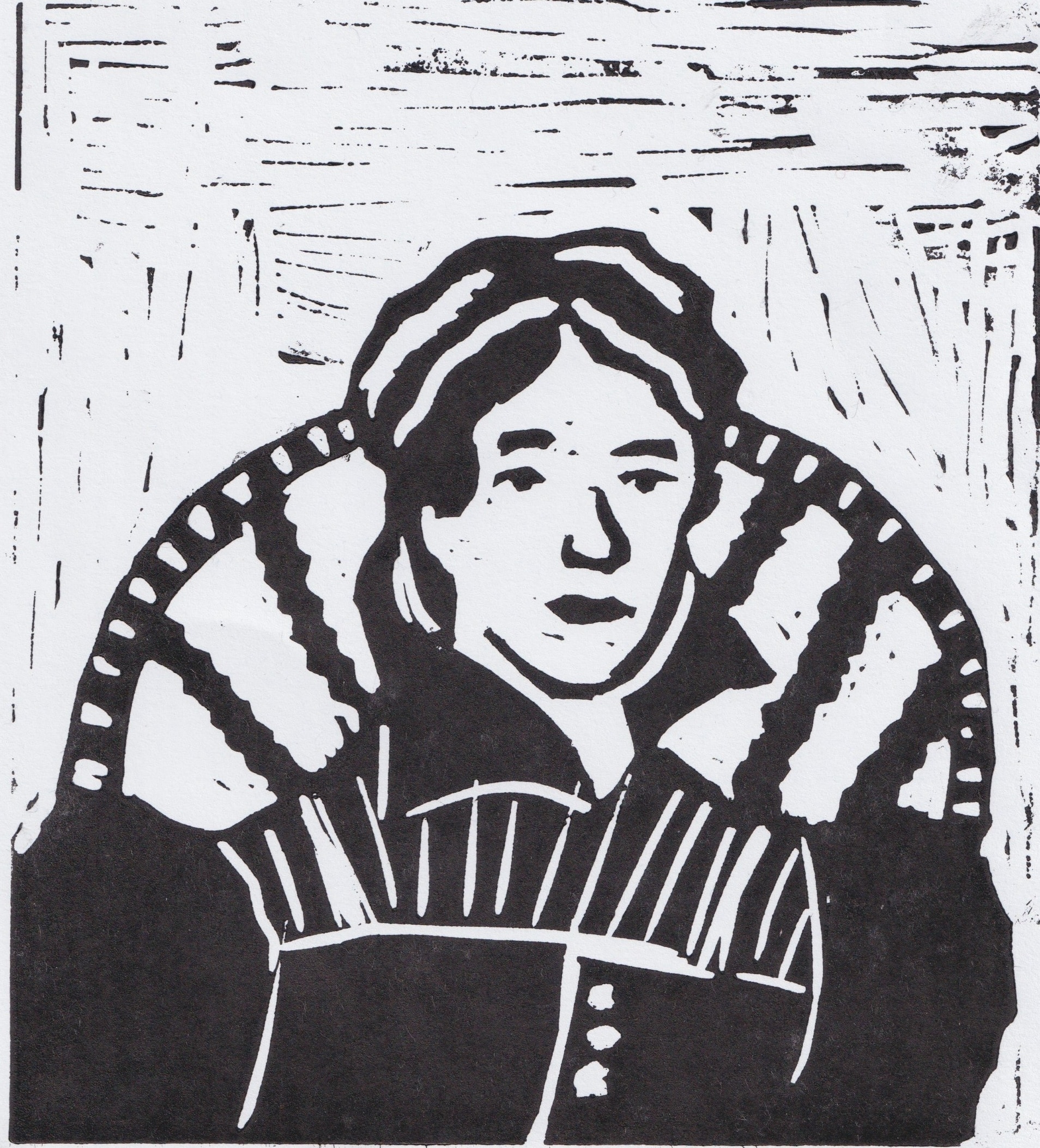 Crùn of Scotland lino print.