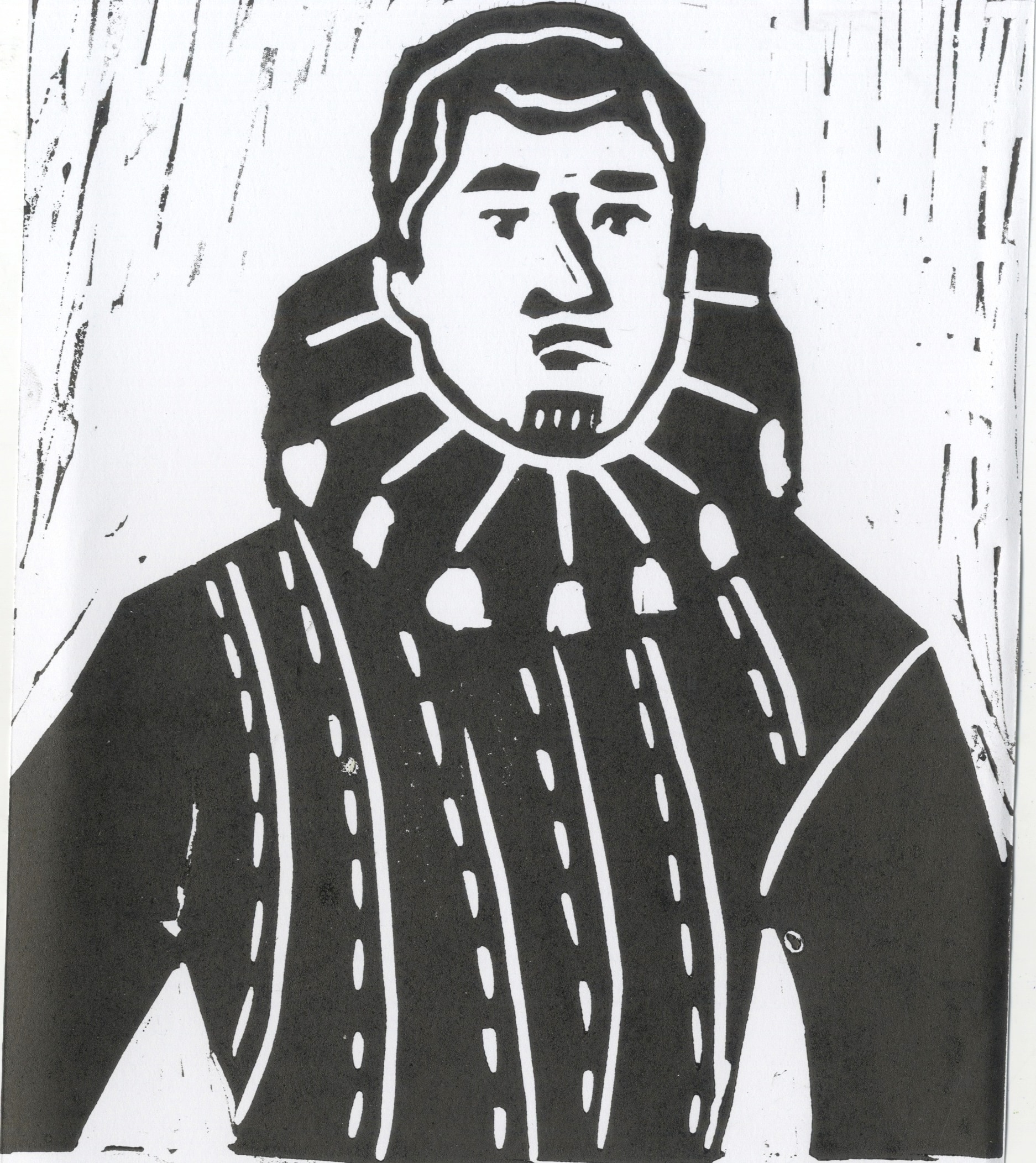 Crùn of Scotland lino print.