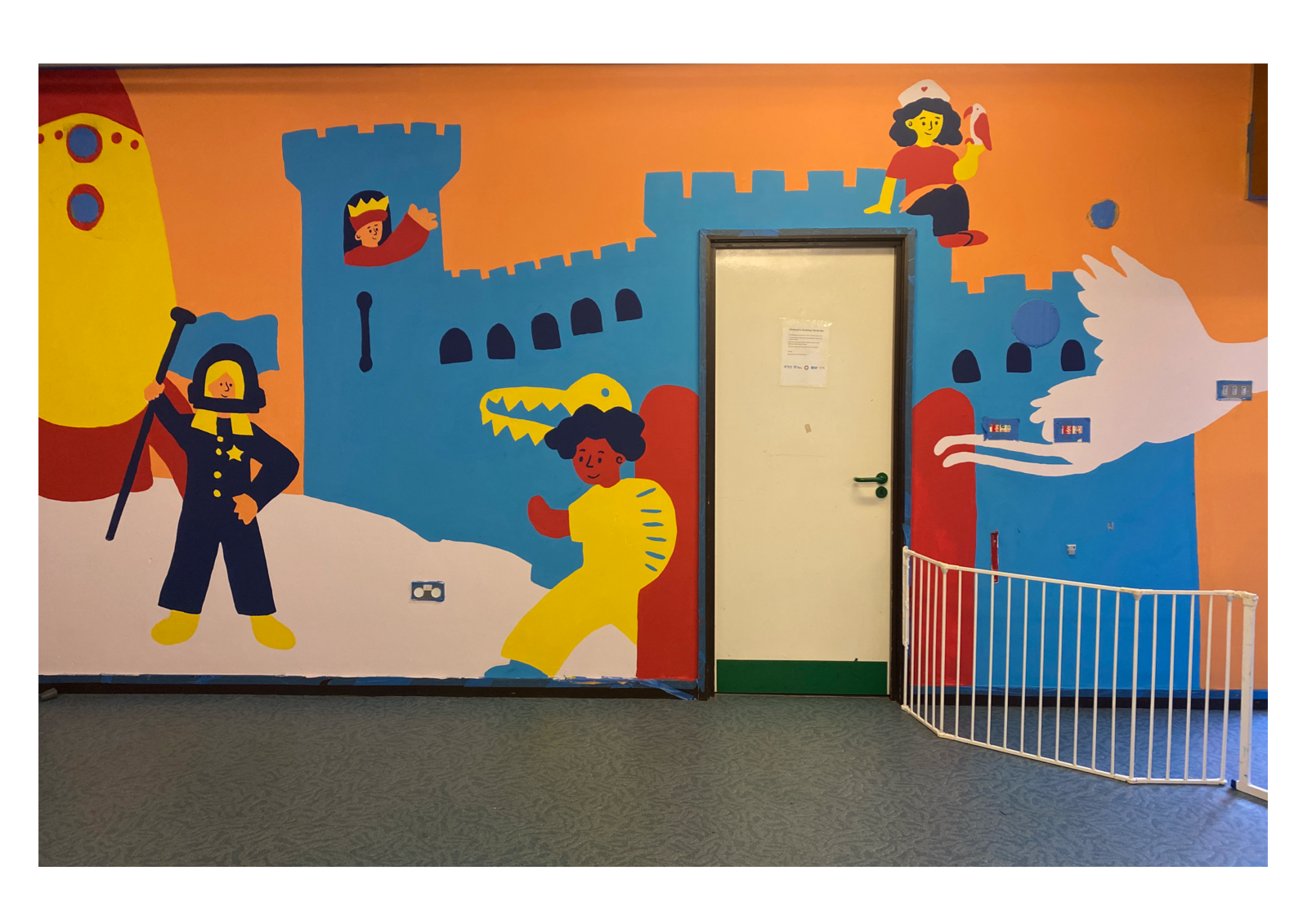 Boomerang Centre mural overview artwork.